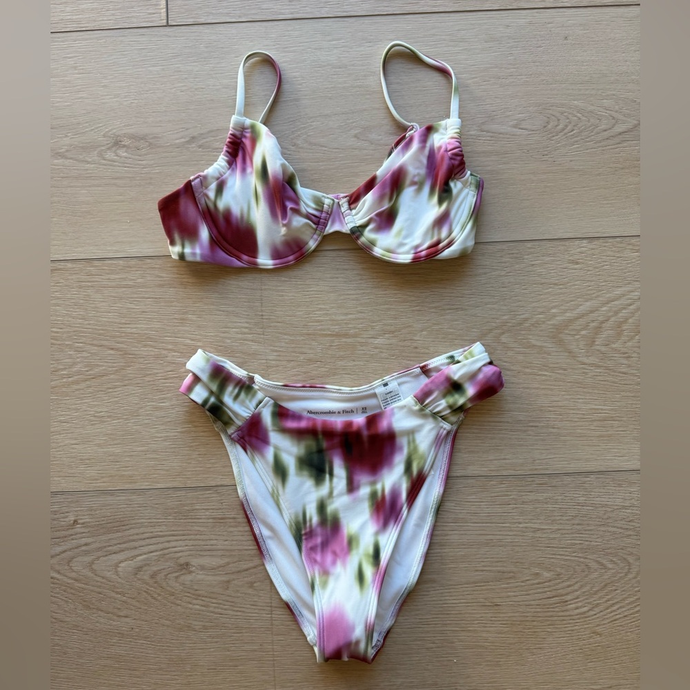 abercrombie floral underwire bikini